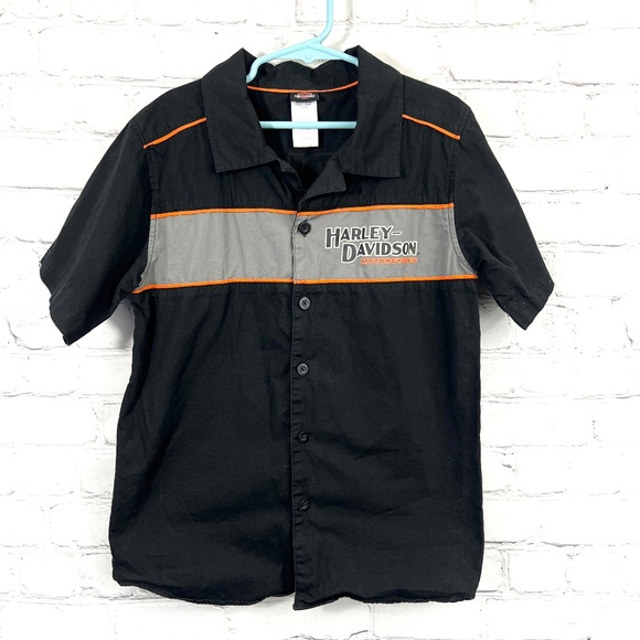 🚫SOLD! 🏍️|•HARLEY-DAVIDSON•| Kid's Cool HD Shirt Size 8-10 - Picture 2 of 10